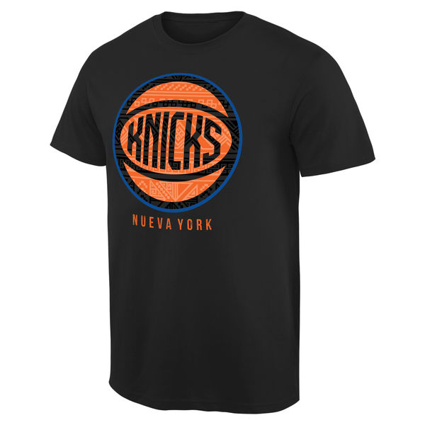 NBA Men New York Knicks Noches Enebea TShirt Black->->Sports Accessory